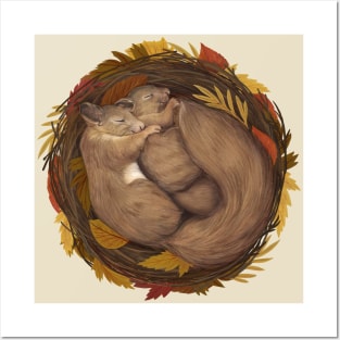 Sleeping Squirrels Posters and Art